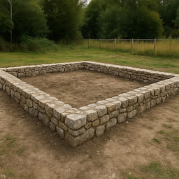 Бутовый под баню 6×6